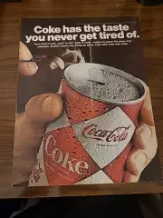 Coca Cola Print Ad 1967 Coke Has The Taste 10x13