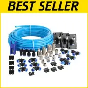 Premium 49PCS Garage Air Line Kit - 3/8' Nylon Pipe, 200PSI, Customizable Design