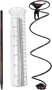 Garden Bird Rain Gauge Detachable Rain Measuring Tool for Lawn Farm Fence