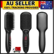 New Portable Hair Straightener Brush Ceramic Heating Comb Heating Ionic Function