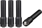 [Bingfu] Dual Band VHF UHF 136-174MHz 400-470MHz Ham Radio Antenna Two Way Radio Walkie Talkie 2.5 inch Mini Soft Whip SMA Female Antenna 4-Pack for Kenwood Wouxun Baofeng BF-F8HP UV-5R UV-82 BF-888S