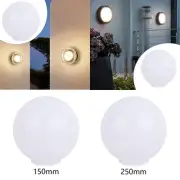 Lamp Post Globe Lighting Fixture Parts Accessories White Decorative Round Easy