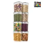 Sorbus 8 Pack (1.6L/54.10 Oz) Airtight Food Storage Containers with Locking Lids