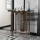 1 Drawer Bamboo Console Table 2 Tier Hallway Living Room Storage End Side Tables