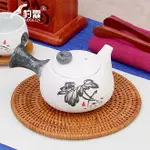 豹霖側把陶瓷泡茶壺套裝家用泡茶器紫砂壺陶壺紅茶過濾大號手抓壺