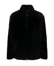 Zipper long-sleeved fur IT52 black