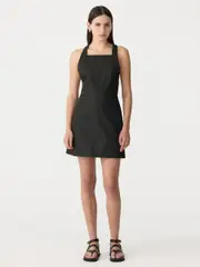 Darted Apron Gabardine Dress