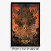 Thai Movie Poster - Humongous Nest (Thailand Psychedelic Art Retro Film Print)