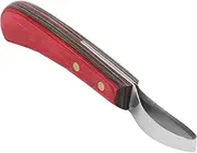 Vomeko Hoof Knife Cutting Tool,Steel Curved Hoof Trimmer Cleaning Tool with Wooden Handle,for Farrier Livestock Horse