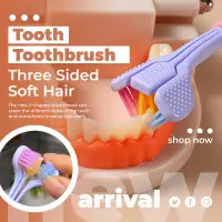 在飛比找蝦皮購物優惠-Three Sided Soft Hair Tooth To