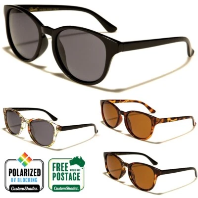Giselle Polarised Sunglasses - Vintage / Retro Round Frame- Polarized Lens UV400