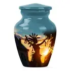 Tribesman Hearth - Wolf Howling Inspired Urn For Human Ashes Keepsake