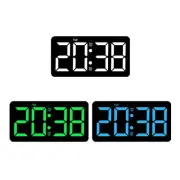 Bedroom Clock Modern Digital Wall Clock with Date and Temperature Display