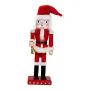 Christmas Santa Claus Nutcracker Decorations - 10 Red Santa Claus Nutcracker