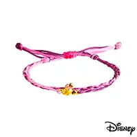 在飛比找PChome24h購物優惠-Disney迪士尼系列金飾 黃金/彩色蠟繩手鍊-俏麗美妮款