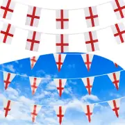 England Flag Bunting flag Banner EURO 2024 Triangle Pennants Rectangle Flags 10M