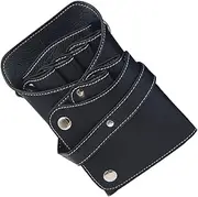 Healeved Professional Barber Shears Tool Holder Waist Bag Durable Organizer Pouch for Hairdressers Scissors Combs Accessories Essential for Salon Use Black