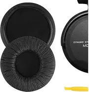 [Geekria] QuickFit Leatherette Replacement Ear Pads for Sony MDR-V500DJ, MDR-V500, WH-CH520 Headphones, Repair Parts (Black)