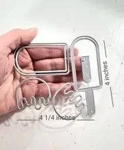 Popsicle Shaker Metal Cutting Dies Scrapbooking Card Making Dies