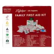 Trafalgar Family First Aid Kit 126 Items Colour Coded 126 Essential Items