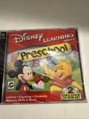 Disney Learning Ages 2-4 Preschool Deluxe 2 Disc CD-ROM Box Set