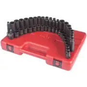 Sunex 3342 3/8 Inch Drive SAE and Metric Master Impact Socket Set, 42pcs