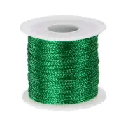 Metallic Cord 1mm 109 Yards Tinsel Rope Thread String, Teal