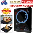 2200W Electric Induction Cooktop Portable Screen Touch Control Ceramic Cooker AU
