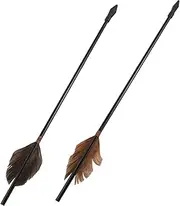 2Pcs Funny Toss Game Pot Arrows Traditional Tipped Arrows for Enhance Hand Eye Coordination Balance for Family Fun Parties