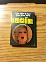 NOS VINTAGE CONDOM PROPHYLACTIC SENSATION RIBBED RUBBER STILL SEALED IN PACKAGE