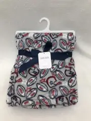 Duck Duck Goose Football Baby Blanket Gray Plush Sports Security Lovey Boys Red