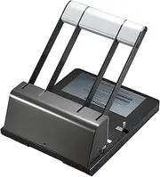 Bostitch Antimicrobial Xtreme Duty Adjustable 2-3 Hole Punch, 160 Sheets, Silver/Black (03200)