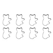 8x R&M Koala Cookie Cutter Polyresin Coated Steel Biscuit Bake Mould 9.5cm Grey