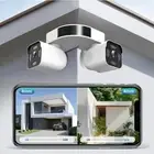 Dual Lens WiFi Outdoor Cameras For Home Security, 2.5K/5MP House Cameras With...