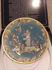 Mettlach Snow White & the Seven Dwarfs 10" Collector's Plate Box & Papers 1980