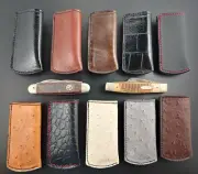 Custom Leather Belt Knife Boker Trapper SHEATH Buck 110 Old Timer Case Knives