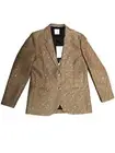 ROSEANNA NWT $724 Christopherl Brown Metallic Gold Sequin Jacket Blazer 34/2
