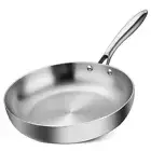 Frying Pan Stainless Steel Fried Steak Pot Uncoated Kitchen Nonstick Pan