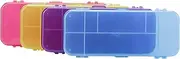 Amazon Basics Pencil Case - Pack of 4, Multi-Color