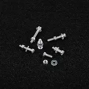 Alnicov 6PCS Turntable Headshell Cartridge Stylus Mounting Kit Metal Screw Bolt Nut Washer Set Lp Record Player Accessories