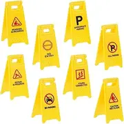 Abaodam Birthday Present for Boys and Girls 8pcs Plastic Traffic Sign Toys Simulation Models