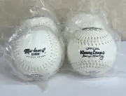 FOUR Markwort 11" Khoury League Softballs GMK Raised Seams Petite Cork Core