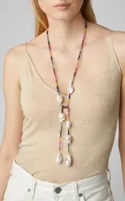 [Joie DiGiovanni] Gold-Filled Ruby, Emerald and Sapphire and Pearl Necklace