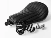 Solo Seat Full Kit Springs & Bracket Heavy Duty Black Harley Chopper Bobber