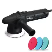 Buffer Polisher, 5-Inch 8MM Dual Action Random Orbital Car Polisher with 6 Va...