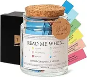 Bible Verse Jar,Read Me When Bible Verses Jar for Emotions and Feelings,Scripture Prayer Cards Hope Jar,Religious Graduation Gift,Bible Study Church Christian Gifts for Women Men Mom Dad Friend