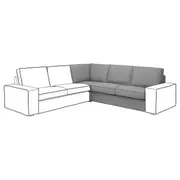KIVIK corner section, Tibbleby beige/grey