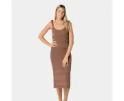 Piping Hot Knit Midi Dress