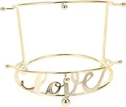ELAYARD Elegant Crown Display Stand Metal Tiara Storage Organizer for Headbands Jewelry Hair Accessories for Weddings Home Decor