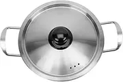 BESTYASH Stainless Steel Ramen Noodle Pot Fast Heating Kitchen Utensil for Cooking Noodles Pasta and Soup with Cover Compatible with Induction and Gas Cooktops